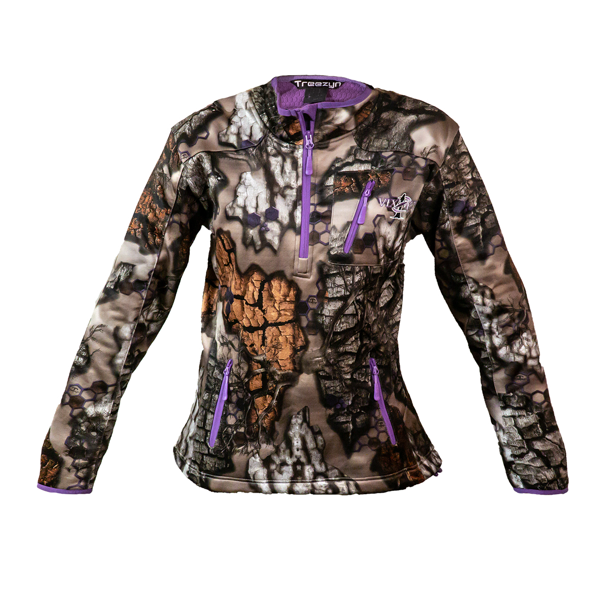 Camo fleece 2025 pullover women's