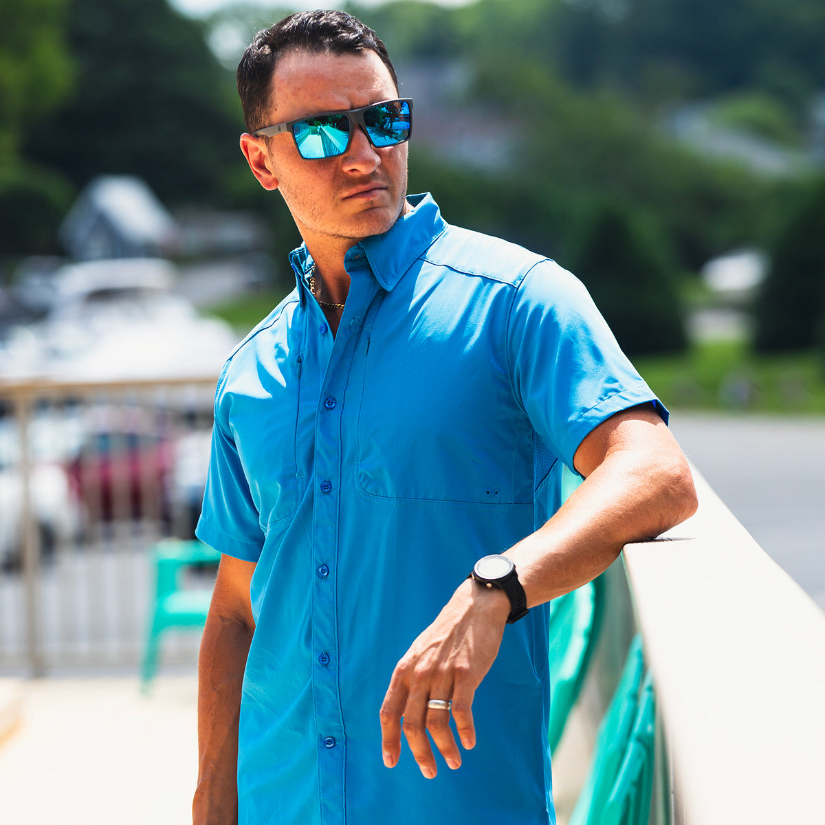 Casual Breeze - Short Sleeve Button Up