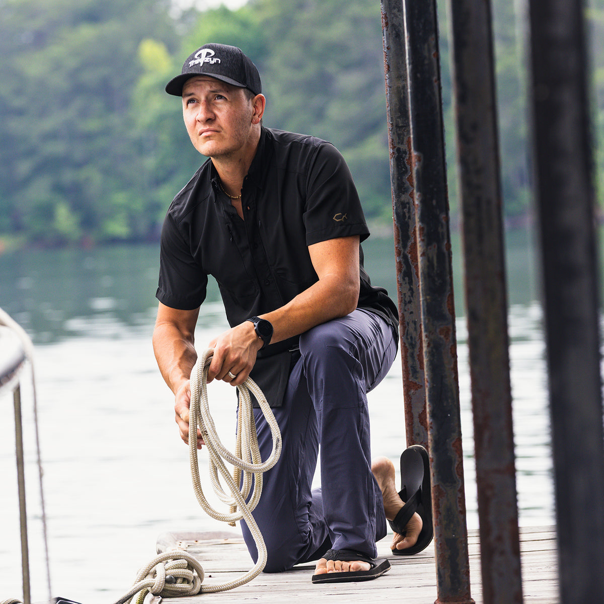 Casual Breeze - Short Sleeve Button Up
