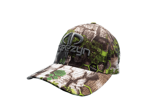 Camo mesh top fitted hats