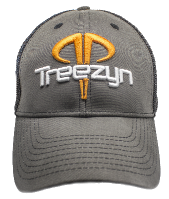Fitted Hat/Orange Treezyn Logo Buck on Back