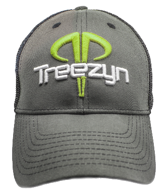 Youth Fitted Hat/Green Treezyn Logo Buck on Back